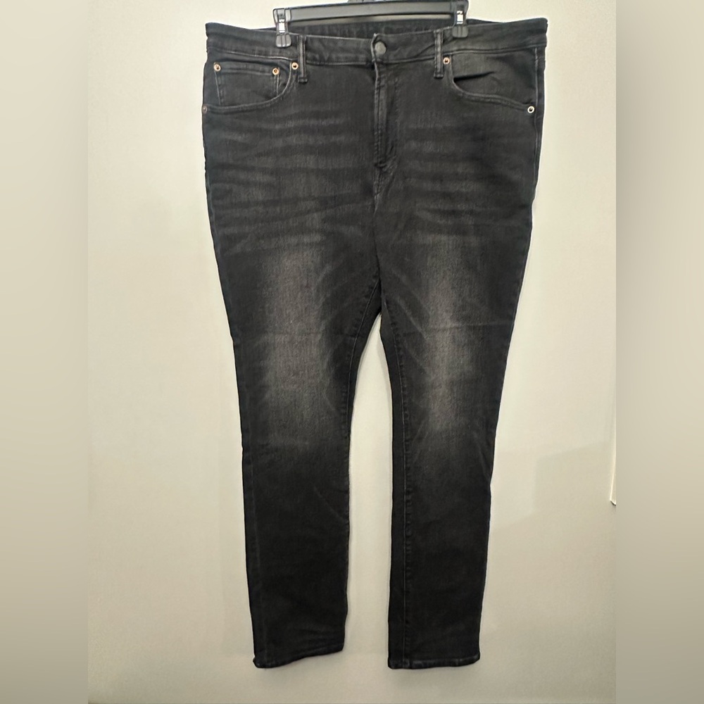 American Eagle Men’s Next Level Black Straight Leg Jeans Size 40 X 34